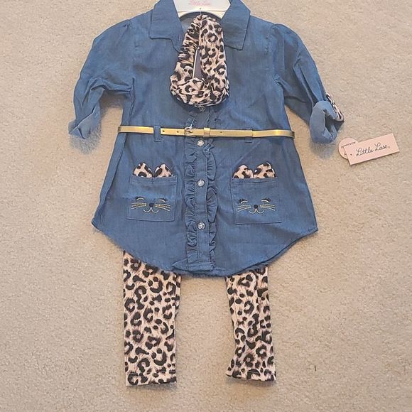 NWT Little Lass Outfit 5t